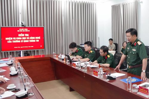 Cục Khoa học quân sự làm việc tại Trường Sĩ quan Thông tin