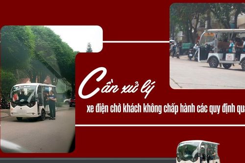 Cần xử lý xe điện chở khách không chấp hành các quy định quản lý