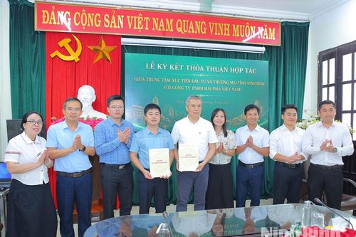 Trung tâm Xúc tiến đầu tư và thương mại tỉnh ký kết thỏa thuận hợp tác với Công ty TNHH Hai Pha Việt Nam