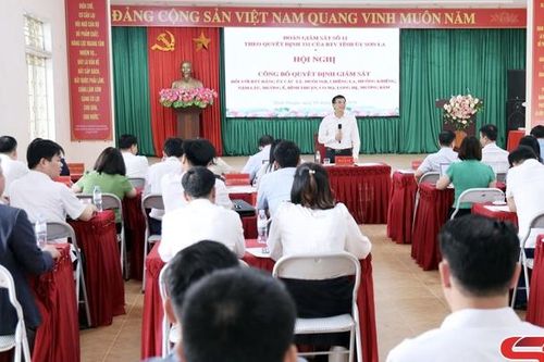 Công bố quyết định giám sát của Ban Thường vụ Tỉnh ủy