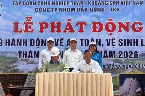 Công ty Nhôm Đắk Nông - TKV: Phát động Tháng hành động về ATVSLĐ năm 2026