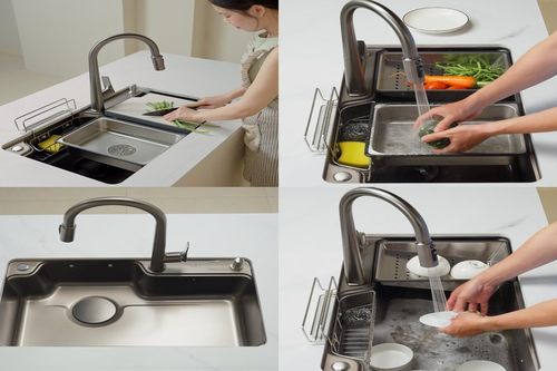 Chậu rửa bát chống xước, phủ nano 'lên ngôi' trong gian bếp hiện đại