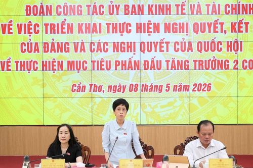 Đoàn công tác của Ủy ban Kinh tế và Tài chính làm việc với UBND TP. Cần Thơ