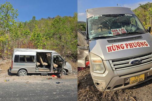 Xe 16 chỗ lao xuống đèo ở Gia Lai, 6 người thương vong