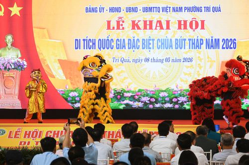Toàn cảnh lễ khai hội di tích quốc gia đặc biệt chùa Bút Tháp năm 2026