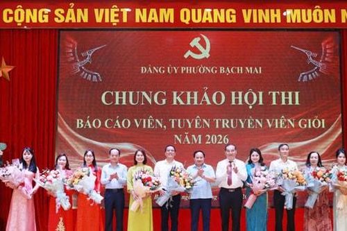 Phường Bạch Mai: 10 thí sinh tham dự chung khảo Hội thi Báo cáo viên, tuyên truyền viên giỏi