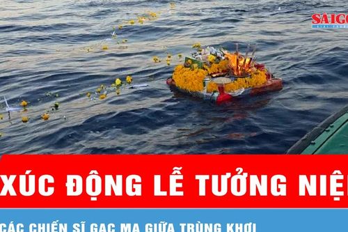 Xúc động Lễ tưởng niệm các chiến sĩ Gạc Ma giữa trùng khơi