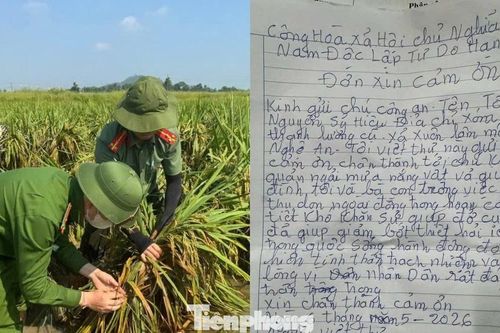 Lá 'đơn' nguệch ngoạc, sai chính tả của lão nông khiến cán bộ công an xúc động