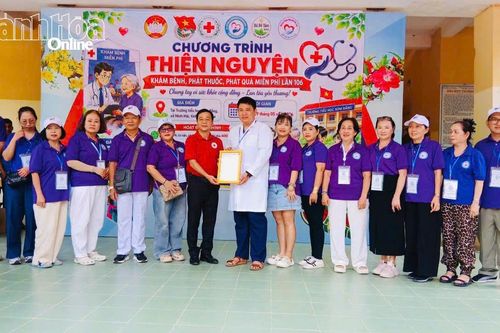 Khám bệnh, cấp thuốc miễn phí cho 400 người dân xã Ninh Hải