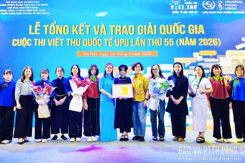 Trường THCS Đông Kinh đoạt giải tập thể tại Cuộc thi Viết thư Quốc tế UPU lần thứ 55