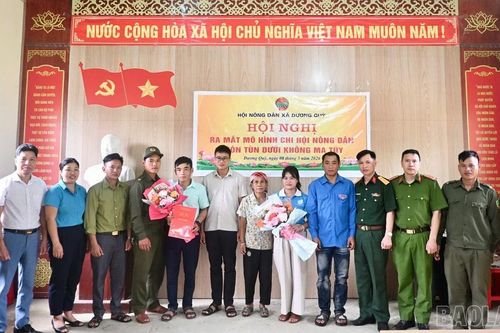 Dương Quỳ ra mắt mô hình 'Chi hội nông dân không ma túy' và 'Gia đình hội viên, phụ nữ không ma túy'