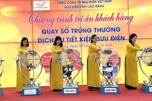 Bưu điện tỉnh 'Quay số trúng thưởng cùng Vnpost' dịch vụ tiết kiệm bưu điện