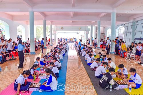 Hơn 180 kỳ thủ nhí tham gia Giải Cờ vua thiếu nhi