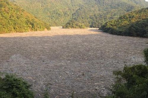Hơn 30.000m3 rác phủ kín lòng hồ thủy điện Bản Vẽ, Nghệ An chỉ đạo xử lý