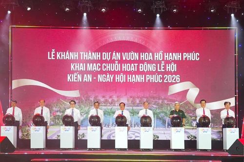 Hải Phòng: Khánh thành dự án vườn hoa Hồ Hạnh Phúc