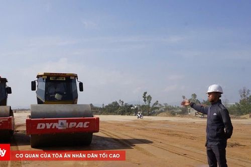 Gia Lai làm đường phục vụ thi công sân bay Phù Cát