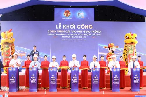 Khởi công cải tạo nút giao quốc lộ 3 mới với quốc lộ 18 tại xã Văn Môn