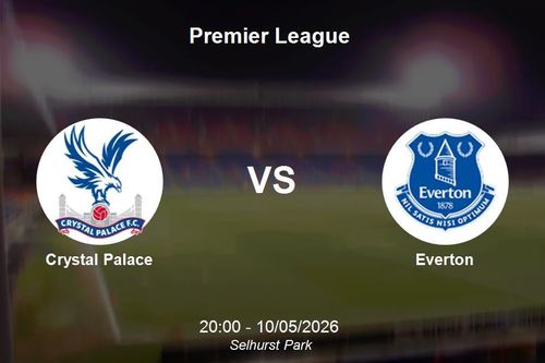 Nhận định Crystal Palace vs Everton - 20h00 ngày 10/05 Premier League