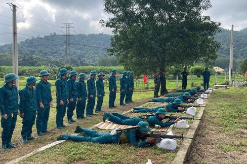 Ban CHQS phường Hoài Nhơn Nam tổ chức bắn đạn thật vào ngày 11 và 12-5