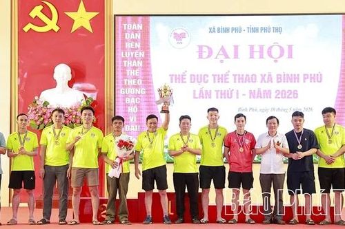 Gần 400 vận động viên tranh tài tại Đại hội Thể dục thể thao xã Bình Phú
