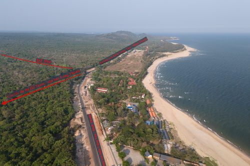 Toàn cảnh vị trí cao tốc Hồ Tràm - sân bay Long Thành sắp khởi công
