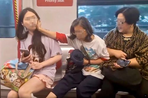 Người phụ nữ giật tóc cô gái để giành ghế trên tàu điện