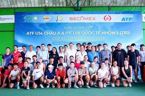 Khởi tranh Giải Quần vợt ATF U14 châu Á - Cúp Becamex Group 2026
