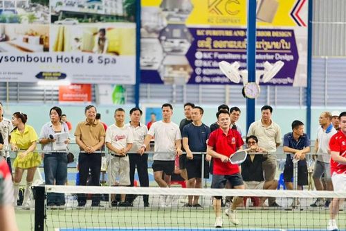 Hơn 100 vận động viên tham gia giải Pickleball tại Viêng Chăn