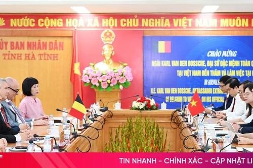 Đại sứ đặc mệnh toàn quyền Vương quốc Bỉ thăm và làm việc tại Hà Tĩnh