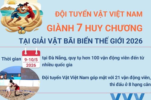 Giải Vật Bãi biển Thế giới 2026: Việt Nam giành 7 Huy chương