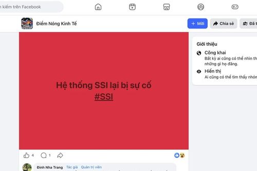 Hệ thống giao dịch SSI lại gặp sự cố