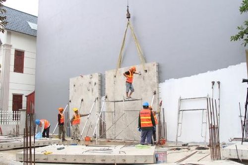 Nhà lắp ghép phục vụ tái định cư sân bay Gia Bình