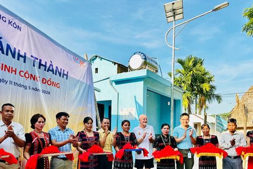 Quỹ Hy Vọng khánh thành công trình dân sinh tại xã Sông Kôn