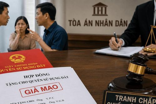 Từ hợp đồng giả tặng cho đất đến tranh chấp thật