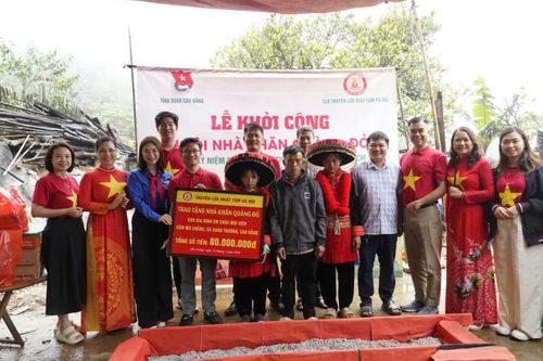 Khởi công 'Ngôi nhà Khăn quàng đỏ' tại xóm Mù Chảng