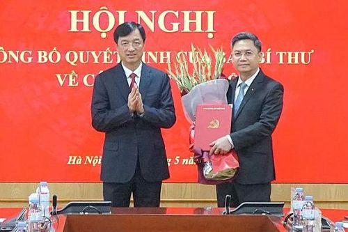 Trưởng Ban Tổ chức Thành ủy Hà Nội Hà Minh Hải giữ chức Phó trưởng Ban Tổ chức Trung ương