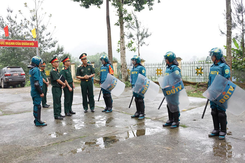 Quân khu 1: Kiểm tra xây dựng đơn vị vững mạnh toàn diện tại Bộ CHQS tỉnh Cao Bằng