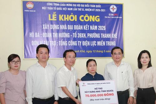 Khởi công xây dựng nhà Đại đoàn kết cho hộ nghèo phường Thanh Khê