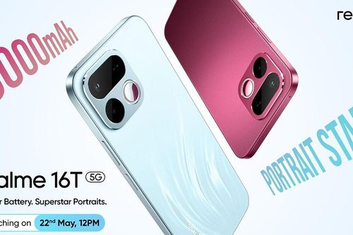 realme 16T xác nhận ra mắt ngày 22/5: Pin 8.000 mAh dùng 3 ngày, hỗ trợ sạc bypass