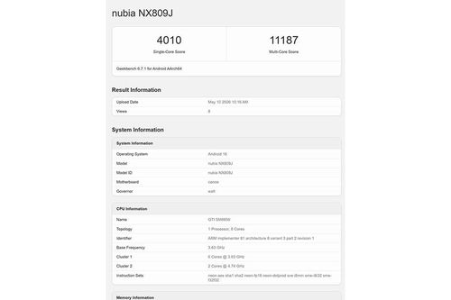 Red Magic 11S Pro+ lập kỷ lục hiệu năng đơn nhân vượt mốc 4000 trên Geekbench