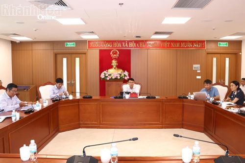 Phó Chủ tịch UBND tỉnh Nguyễn Thanh Hà họp Tổ giúp việc Nghị quyết số 57