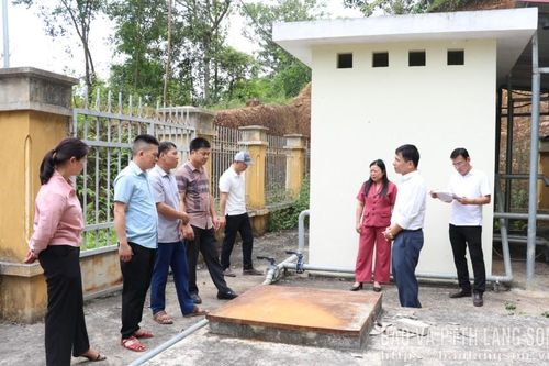 Khảo sát công trình cấp nước sạch nông thôn tại xã Kháng Chiến