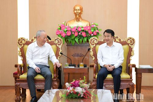 Đồng chí Chủ tịch UBND tỉnh Nguyễn Thanh Bình tiếp Đoàn công tác Tập đoàn Xây dựng Thái Bình Dương