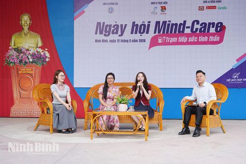 Hơn 1.500 học sinh Trường THPT Yên Khánh A tham gia ngày hội 'Mind Care - Trạm tiếp sức tinh thần năm 2026'