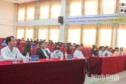 Hội thảo 'Giải pháp phát triển mô hình đại học khởi nghiệp, đổi mới sáng tạo tại Ninh Bình gắn với Chiến lược quốc gia về khởi nghiệp sáng tạo'