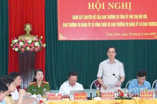 Đoàn giám sát số 23 giám sát việc thực hiện nghị quyết tại xã Vĩnh Chân, Đan Thượng