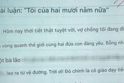 Học sinh làm văn kể cảnh 'gặp lại cô giáo 20 năm sau', đọc xong giáo viên cho điểm 0