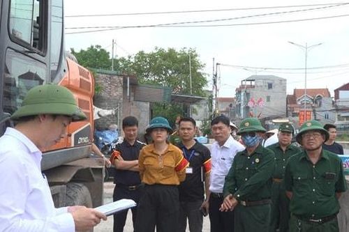 Xã Hòa Xá cưỡng chế thu hồi đất phục vụ mở rộng quốc lộ 21B