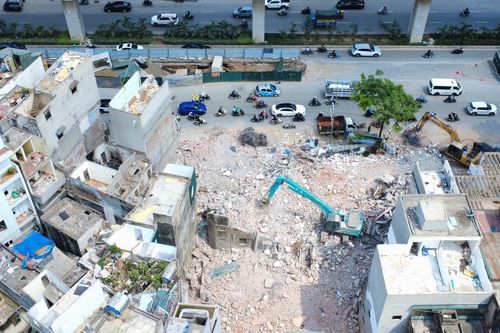 Hà Nội: Hiện trạng 'đại công trường' GPMB Vành đai 2,5 Ngụy Như Kon Tum - Nguyễn Trãi
