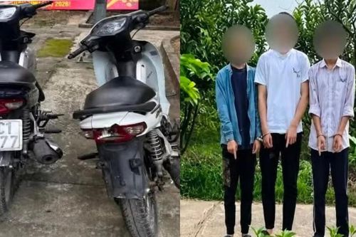 Hà Nội: Bắt giữ 4 đối tượng 'nhí' chặn đường cướp xe máy ở Long Biên